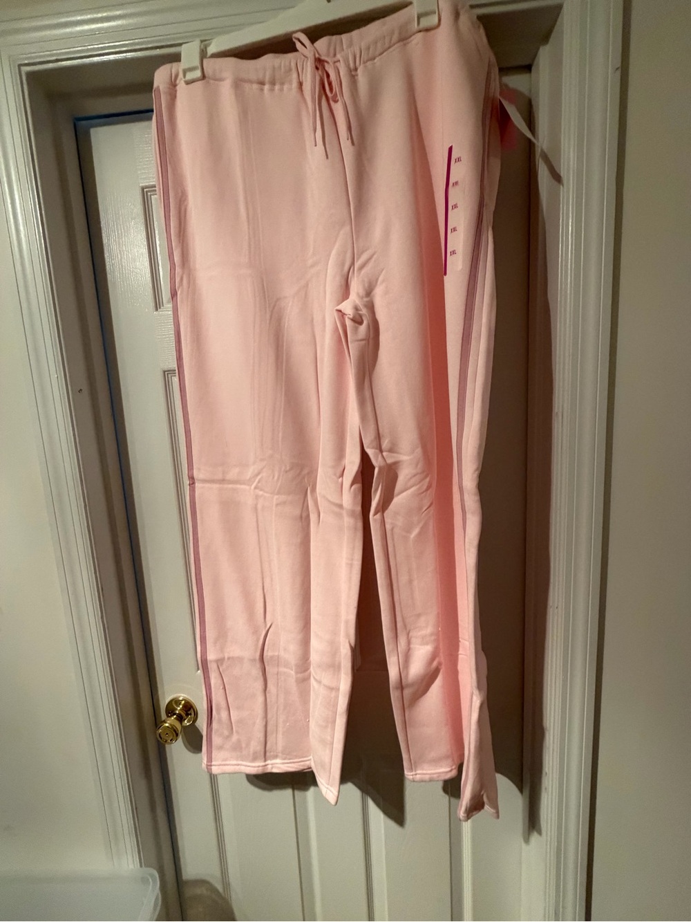 Zoe + Liv Wide Leg Pants in Light Pink Blush